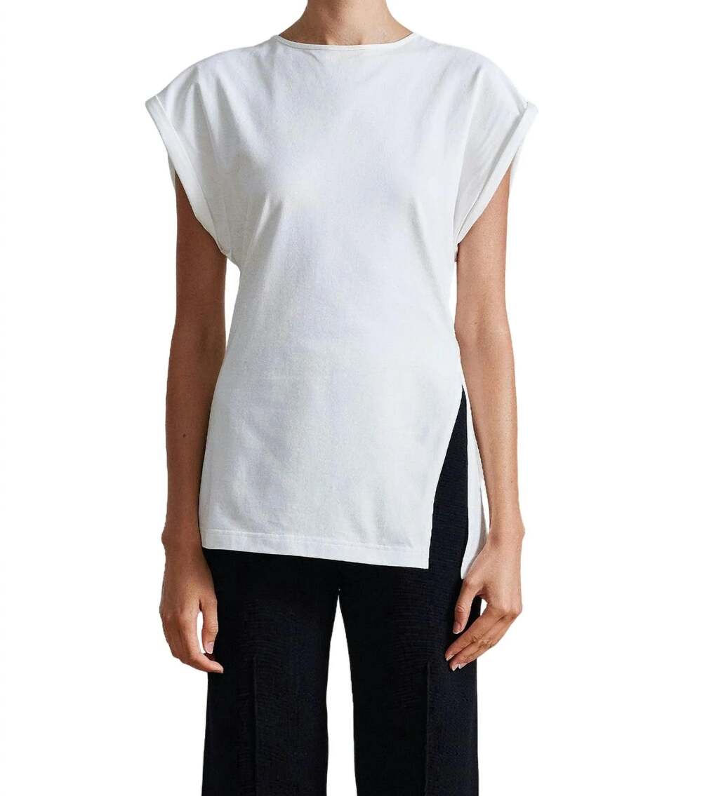 NWT Apiece Apart Asymmetric Tunic Tee - White